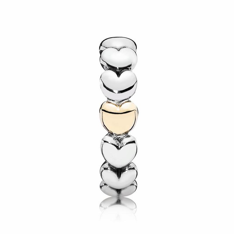 Pandora My One True Love Stackable Ring - Two Tone - Canada | ST2681AN